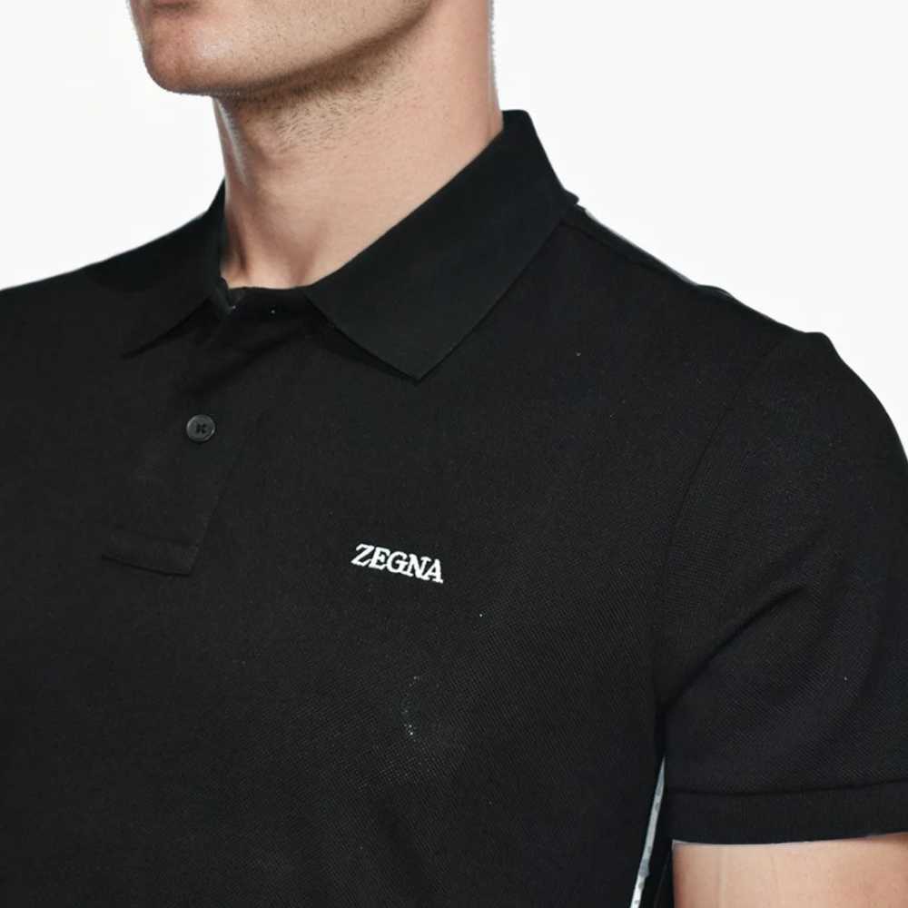 Zegna Black Premium Quality Short Sleeve T-shirt-2
