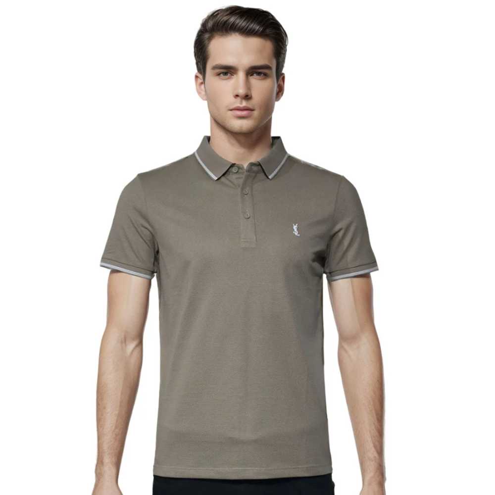 Saint Laurent Brown Premium Quality T-shirt