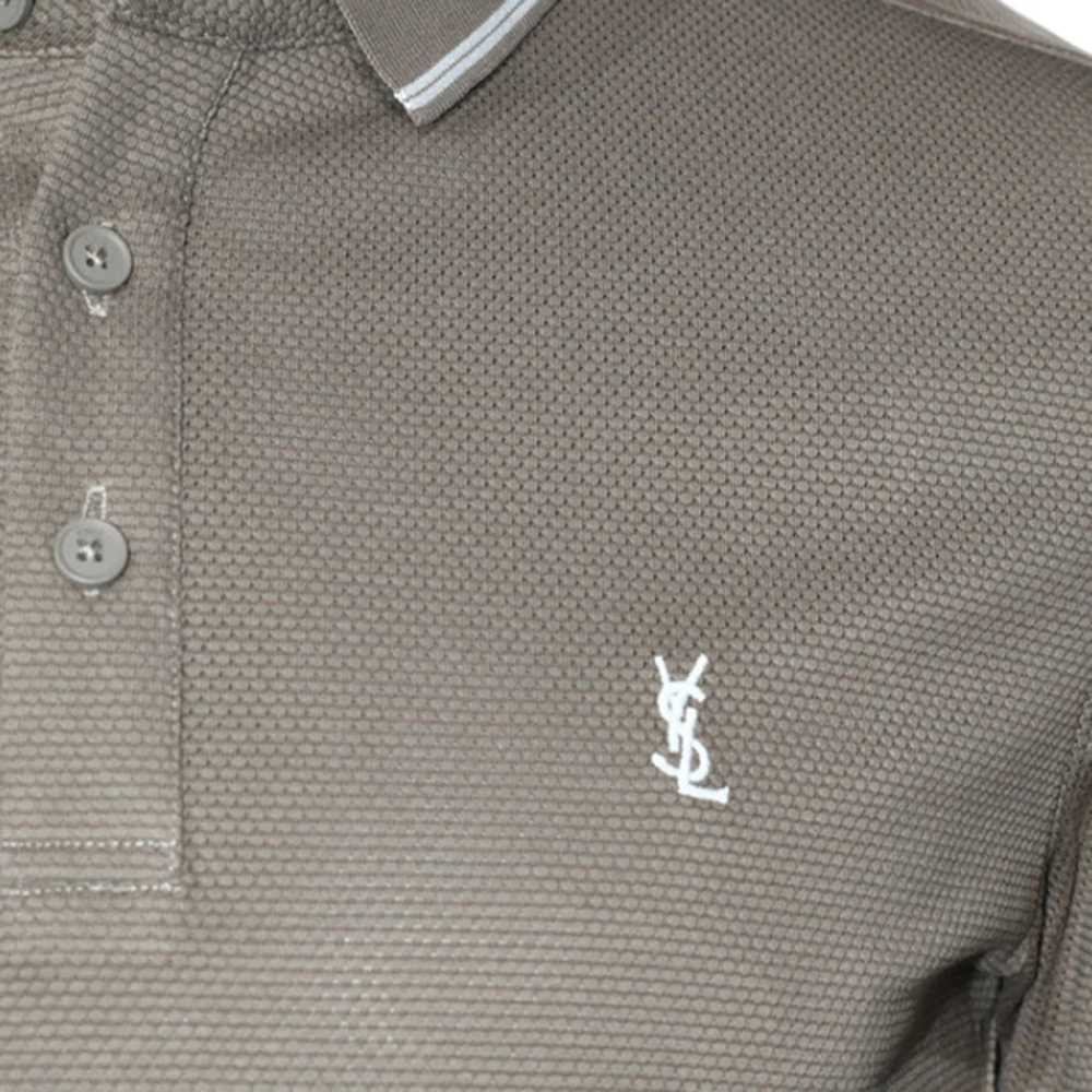 Saint Laurent Brown Premium Quality T-shirt-4