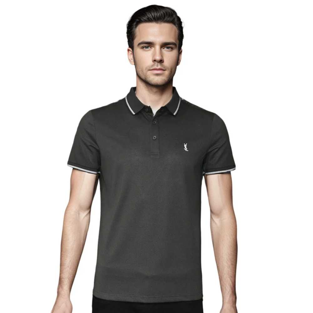 Saint Laurent Dark Grey Premium Quality T-shirt