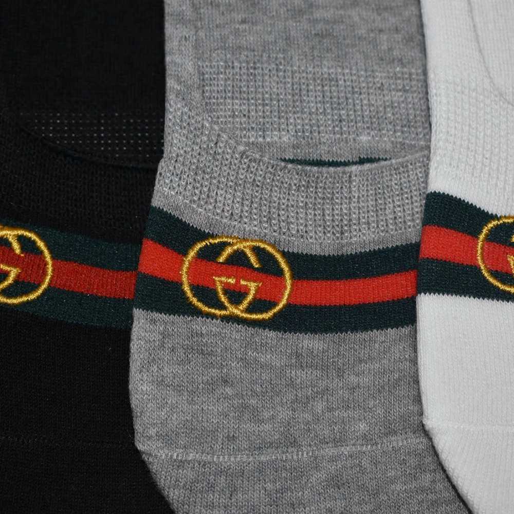 Gucci Embroidery logo Premium No Show Socks-2