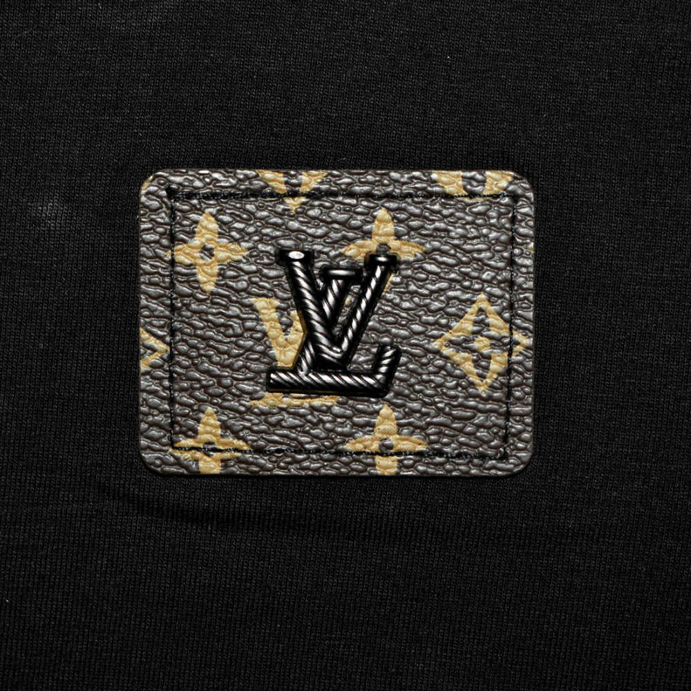 Louis Vuitton Black Premium Quality T-shirt For Kids-3