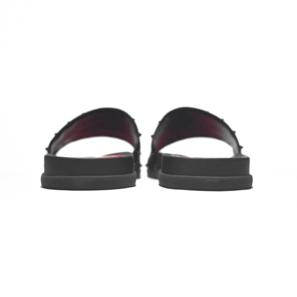 Christian Louboutin Red & Black Premium Quality Men's Flip-flops-5