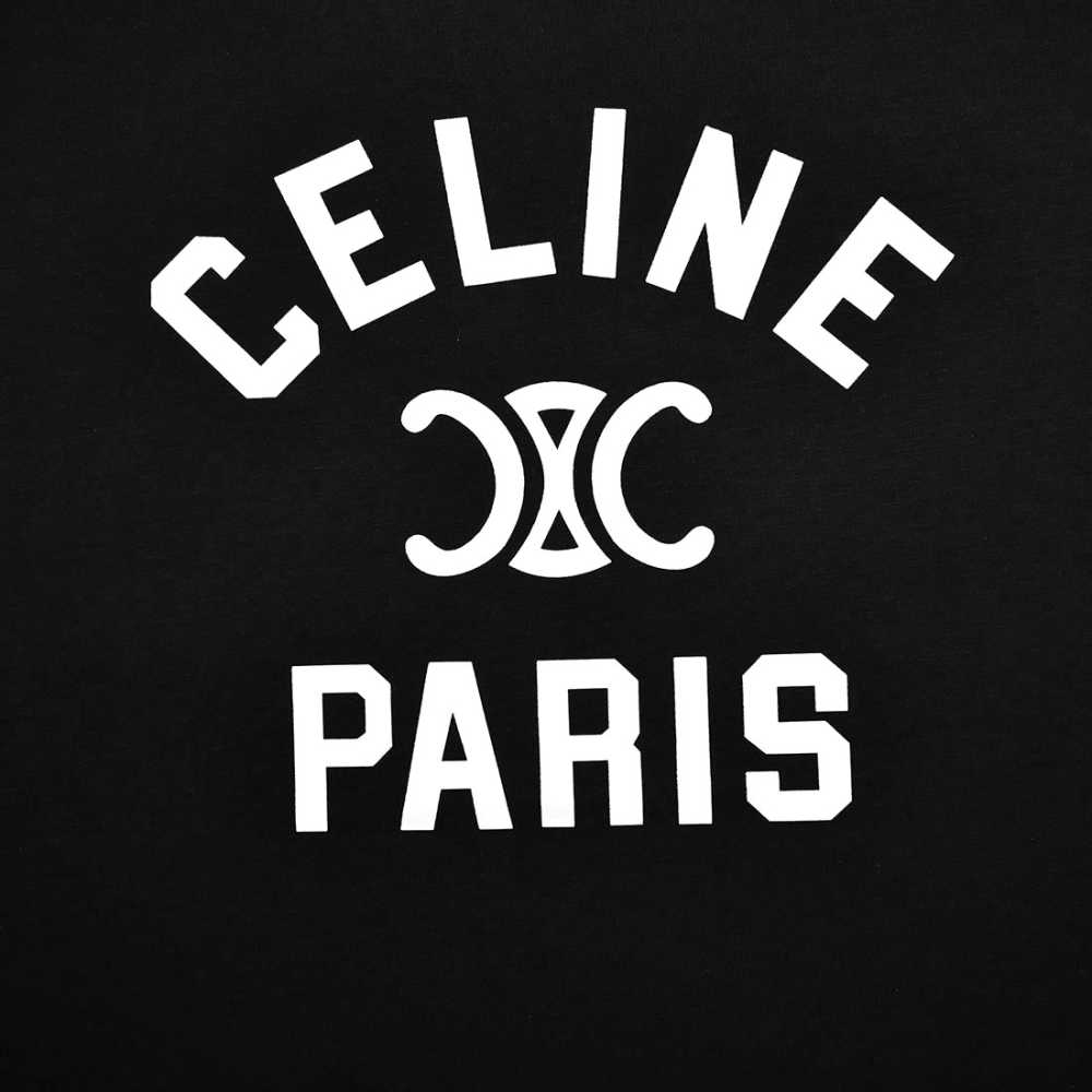 Celine Black Premium Quality Women T-shirt-3