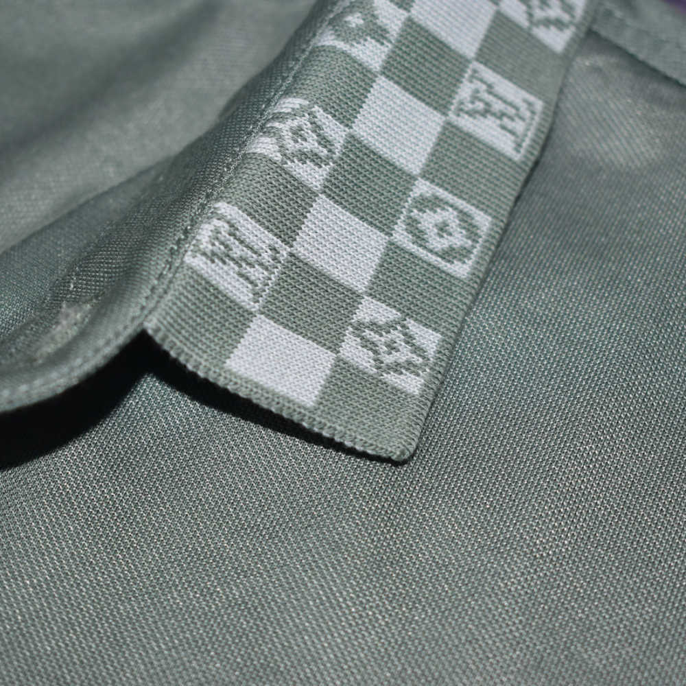 Louis Vuitton Green Embroidery Logo Premium Polo T-shirt-thumb-4