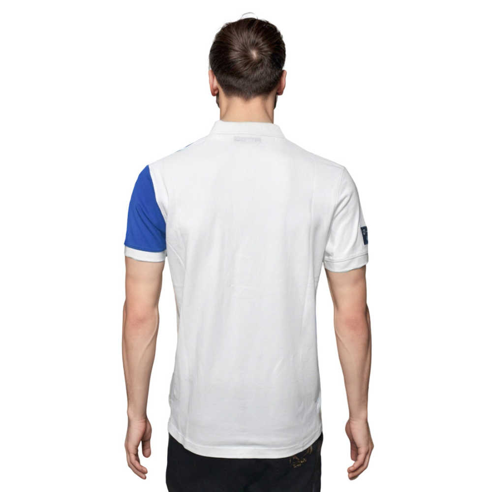 GANT Blue & White Mens Sailing Pique Polo T-shirt-1