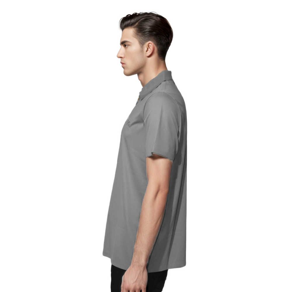 Salvatore Ferragamo Grey Embossed Logo Premium T-shirt-thumb-2