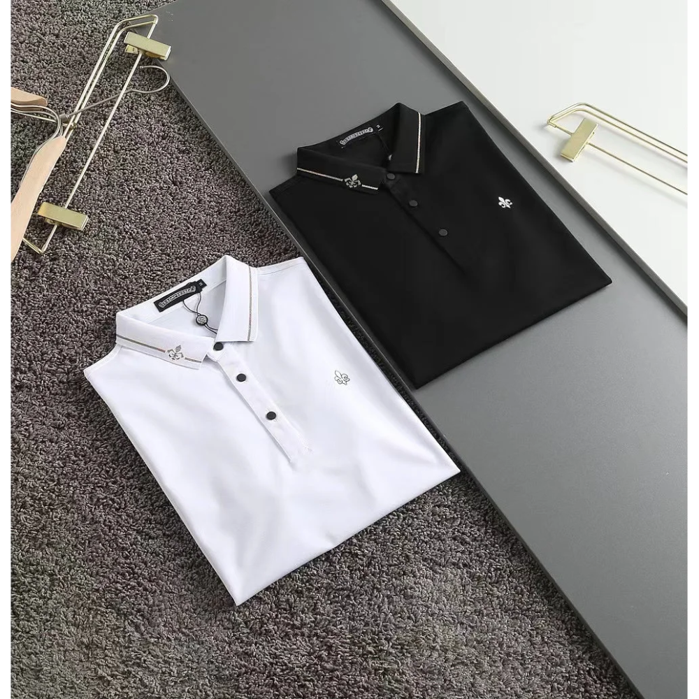 Chrome Hearts White Embroidered Logo Luxury T-shirt-0