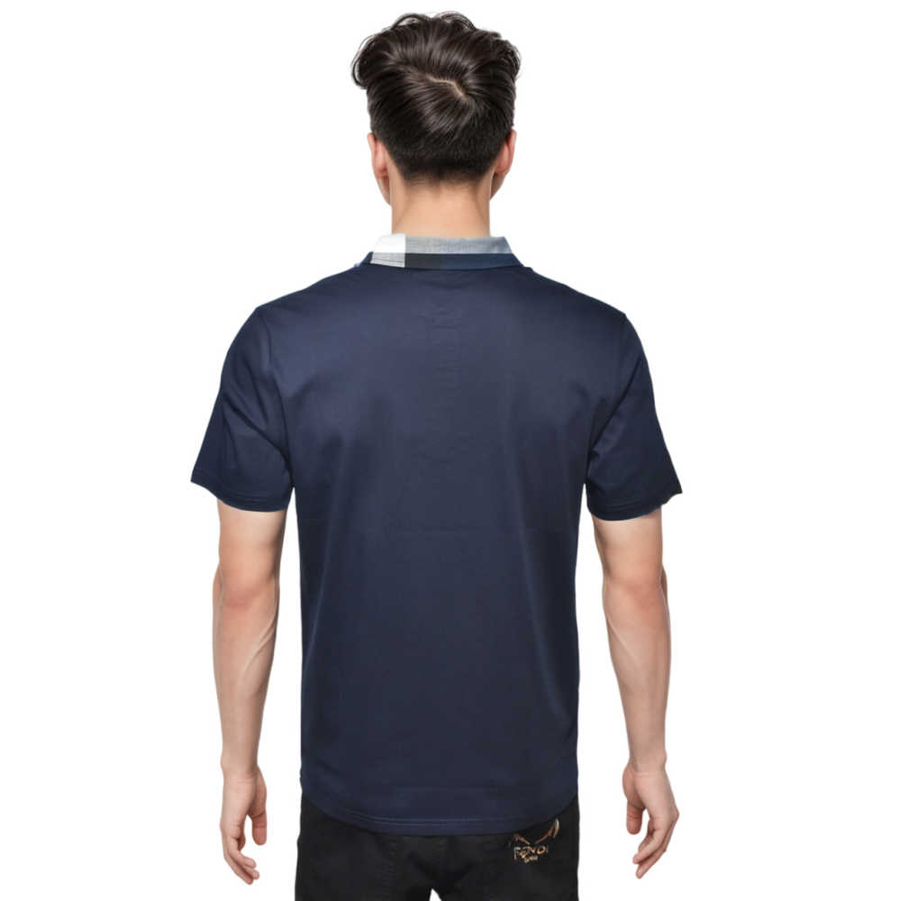 Burberry Blue Premium Quality Polo Tees-thumb-1