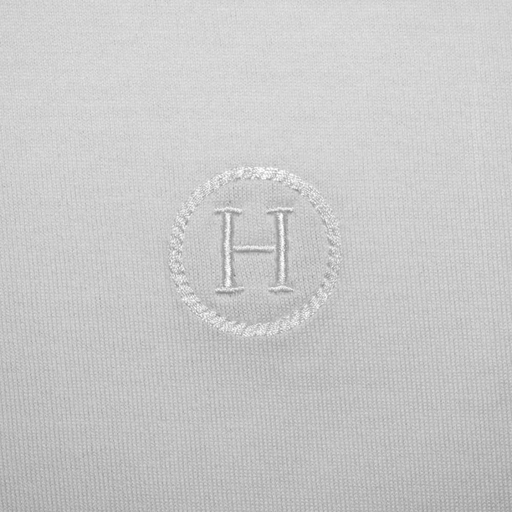 Hermes White Premium Luxury Polo T-shirt-thumb-3