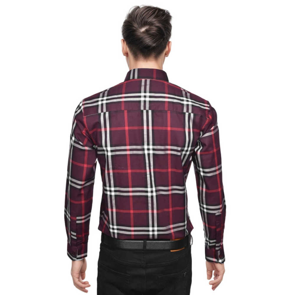 Burberry Wine Premium Quality Shirt-thumb-1