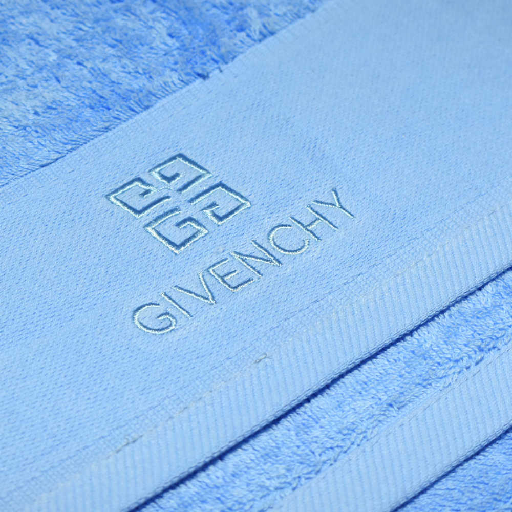 Givenchy Embroidered Blue Premium Towel - Set of 3-1