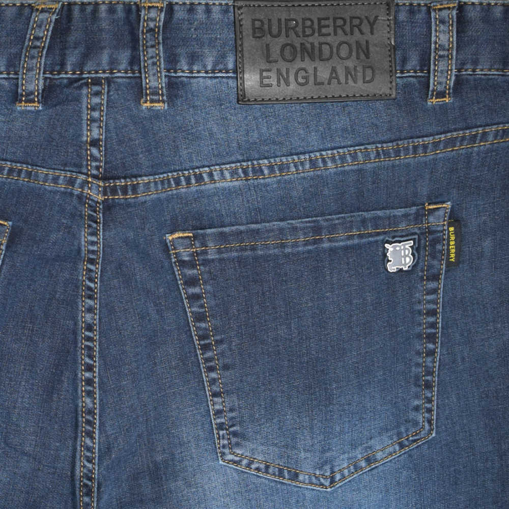 Burberry Dark Blue Premium Quality Jeans-thumb-3