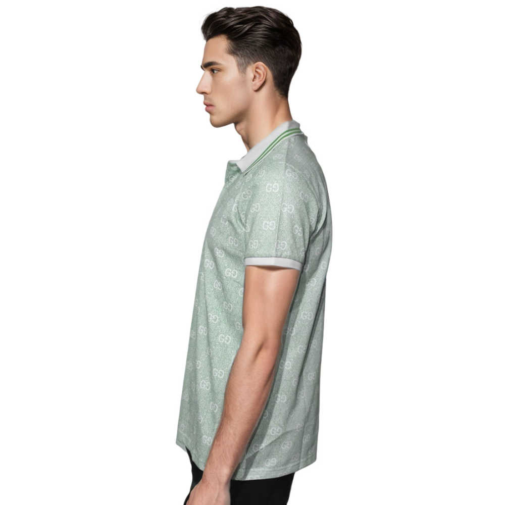 Gucci Green Premium Quality Polo Tees-2