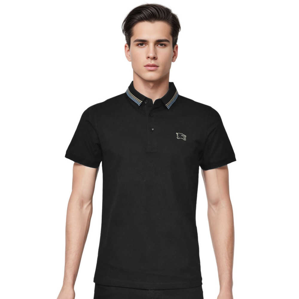 Burberry Black Premium Quality Polo Tees