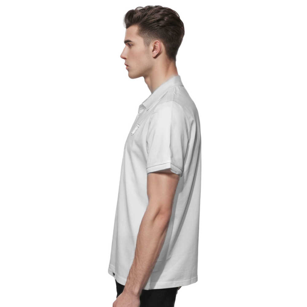 Burberry White Premium Quality Polo Tees-thumb-2