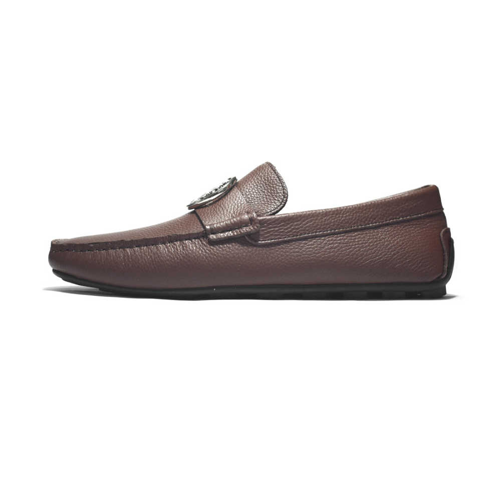 Burberry Brown Premium Quality Loafers-thumb-2