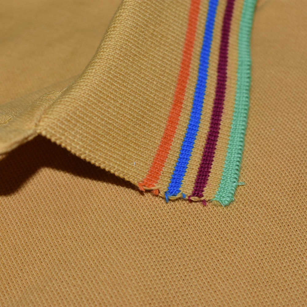 Fred Perry Embroidered logo Mustard Premium T-shirt-thumb-4