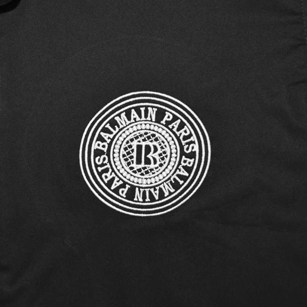 Balmain Paris Embroidered logo Black Premium Shirt-3