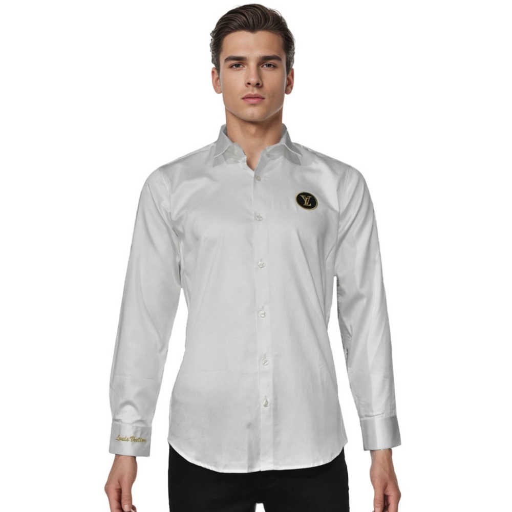 Louis Vuitton White Premium Quality Shirt-6