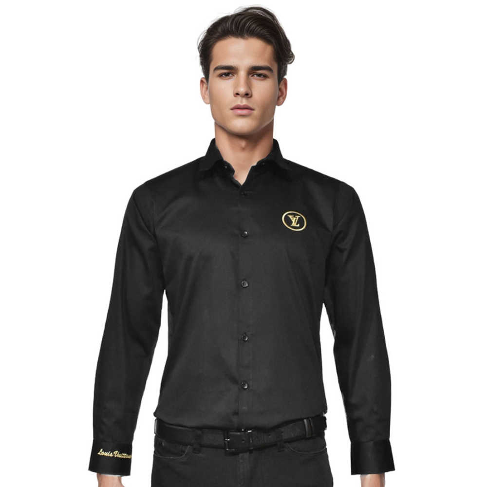 Louis Vuitton Black Premium Quality Shirt