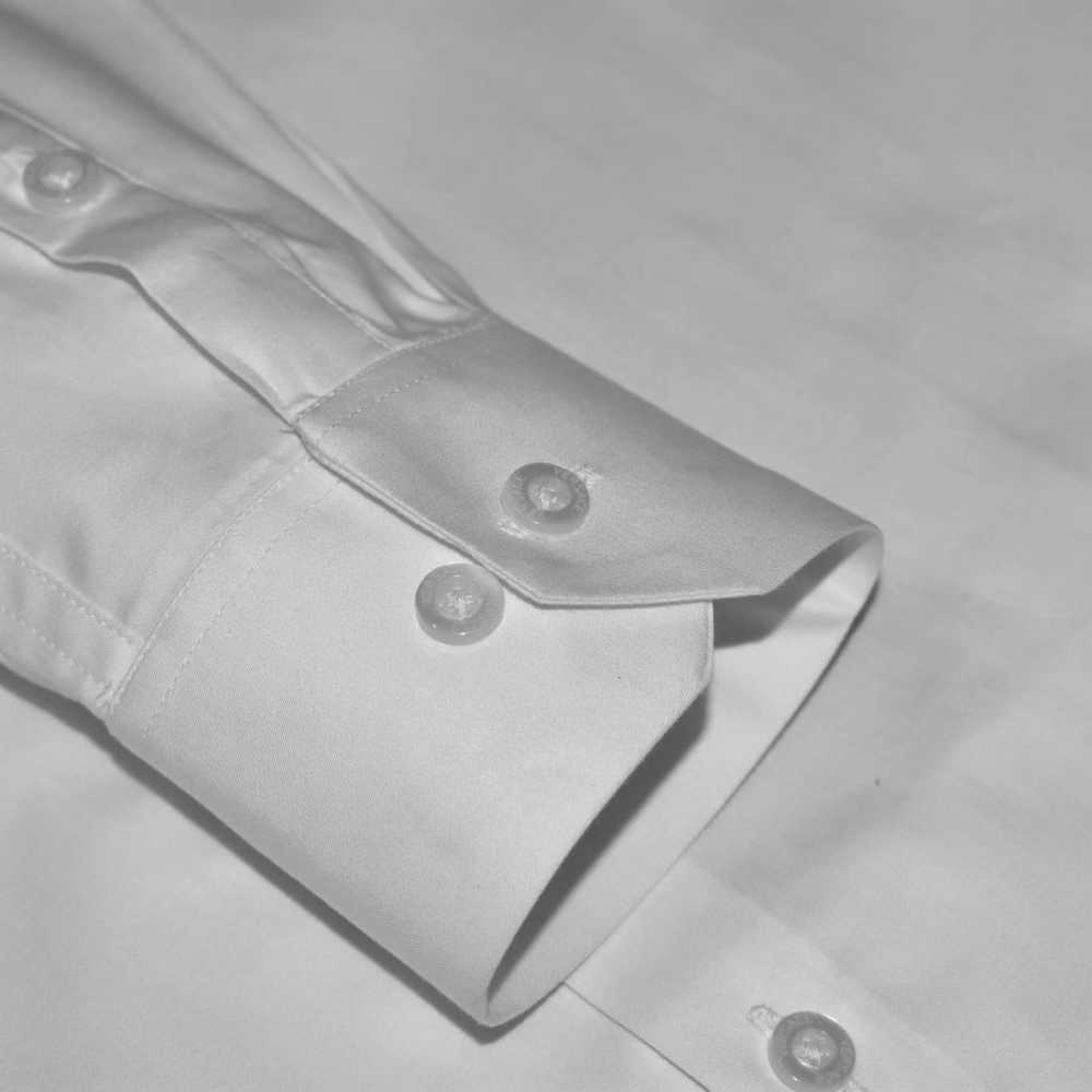 Versace Embroidered White Premium Cotton Shirt-thumb-5