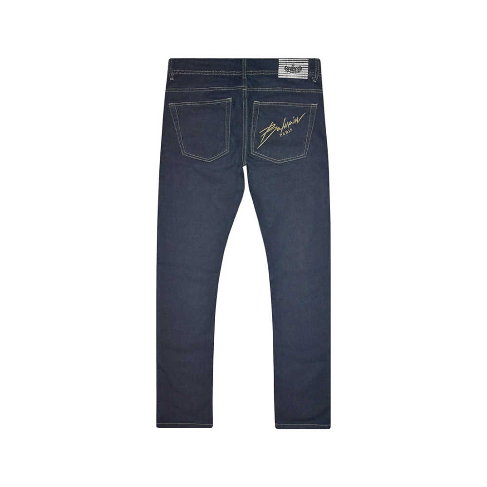 Balmain Blue Premium Quality Jeans-thumb-5