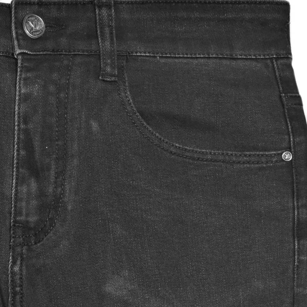 Louis Vuitton Monogram Printed Black Premium Jeans-1