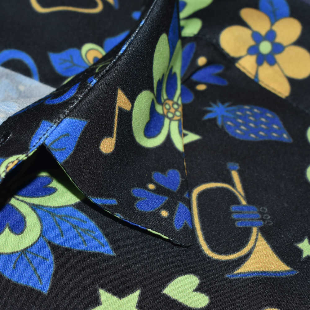 Gucci Black Premium Printed Cotton Shirt-thumb-4