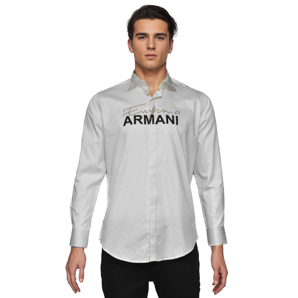 Emporio Armani White Premium Quality Shirt-thumb-6