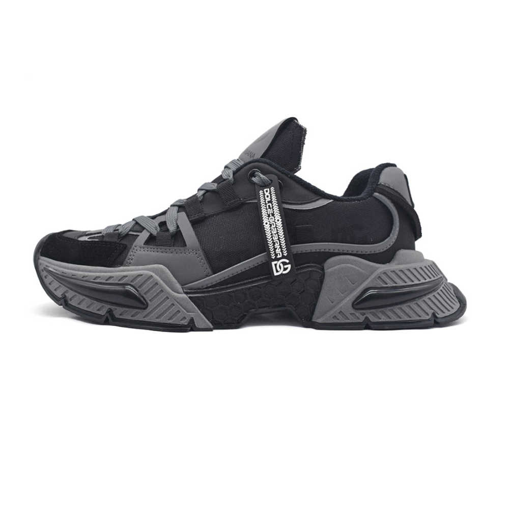 【関税&送料込み】Dolce & Gabbana Airmaster Gray And Black Buy Dolce & Gabbana Airmaster Black Grey Sneaker Online