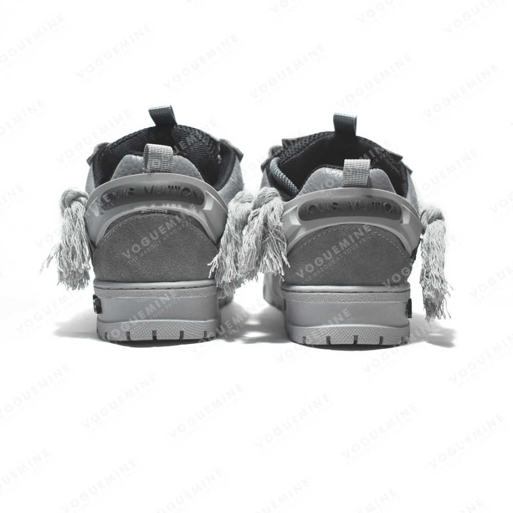 Louis Vuitton Grey Premium Quality Sneakers-thumb-4