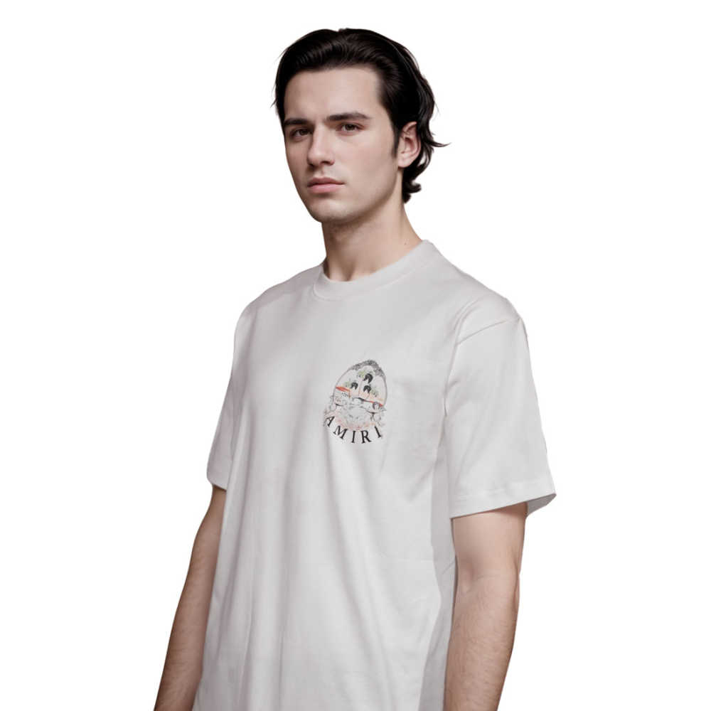Amiri White Premium Quality T-shirt-2