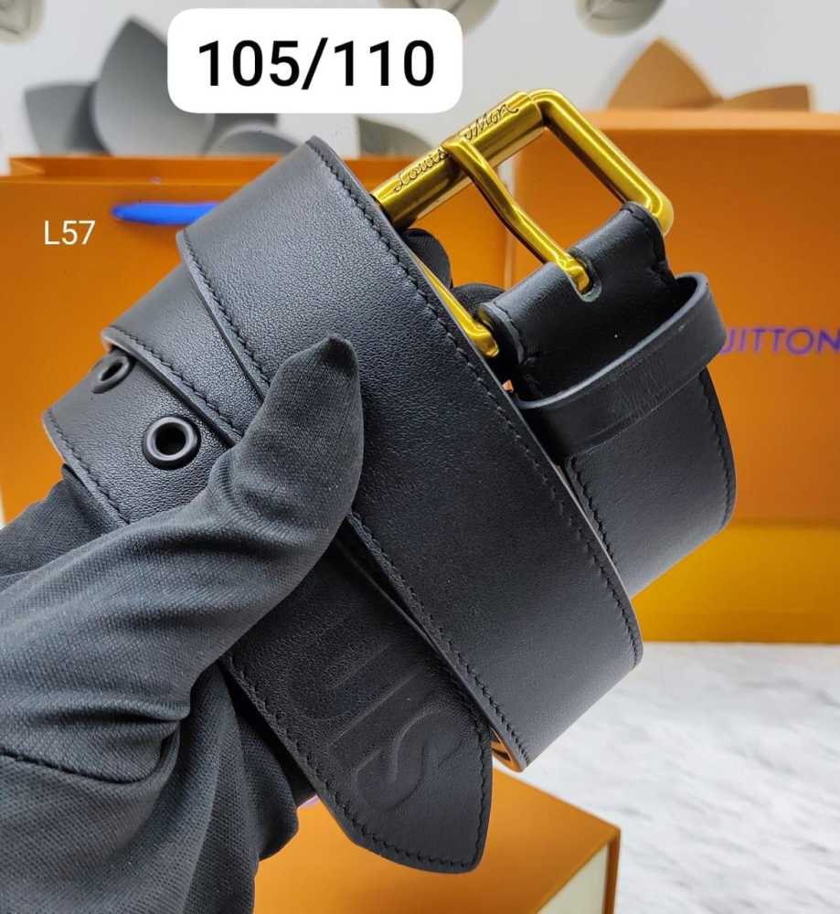 Louis Vuitton Golden Premium Quality Leather Belt