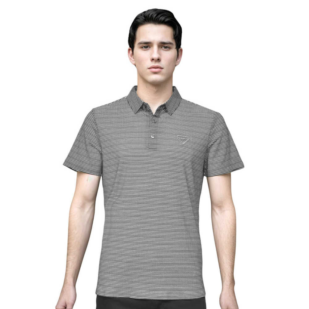 Prada Embossed Logo Grey Premium Polo Luxury T-shirt
