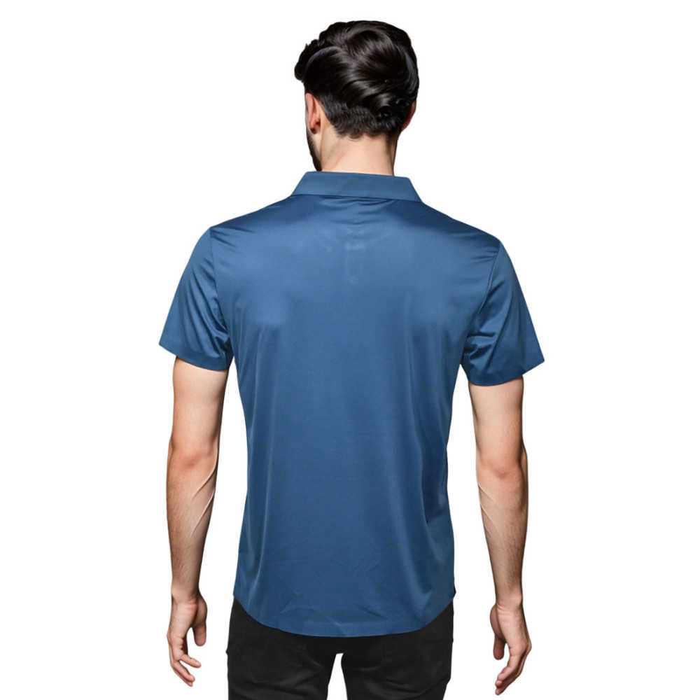 Salvatore Ferragamo Blue Premium Quality Polo T-shirt-thumb-1
