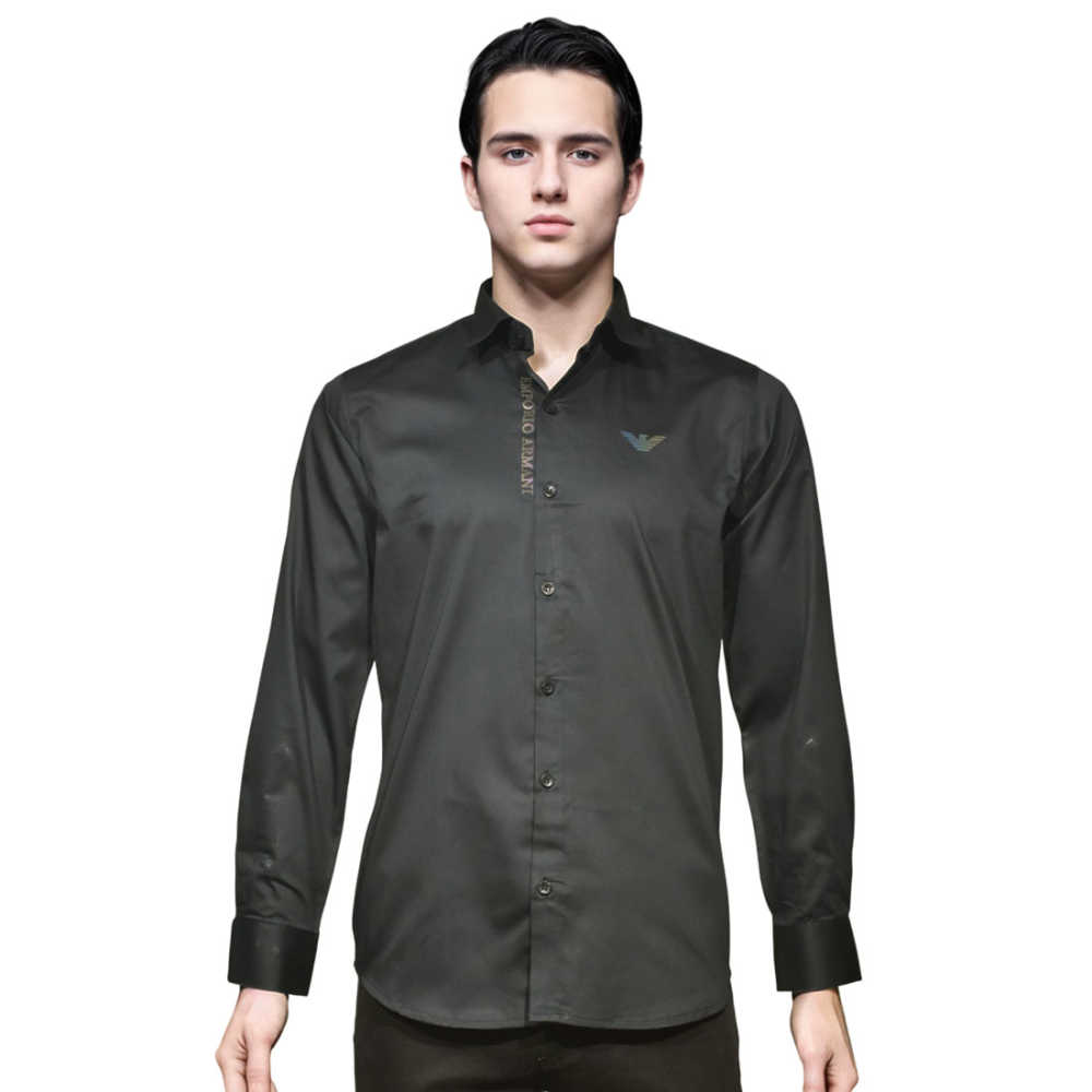 Emporio Armani Black Premium Quality Shirt-thumb-6