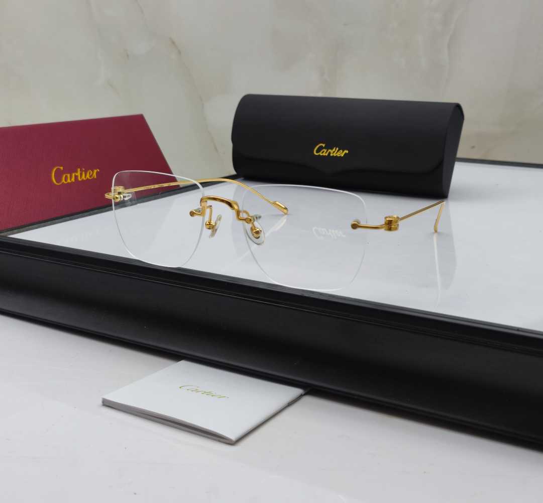 Cartier Golden Luxury Sunglasses