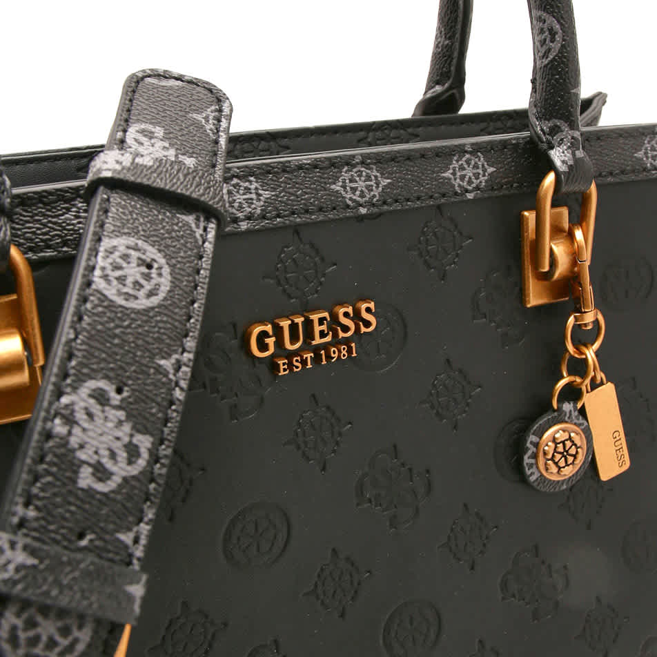 Guess Noelle Charcoal Shoulder Bag-thumb-3