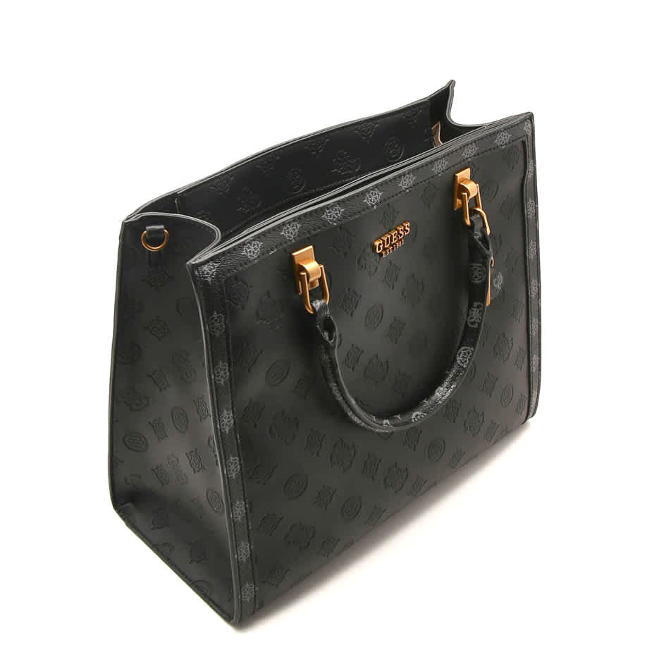 Guess Noelle Charcoal Shoulder Bag-thumb-2