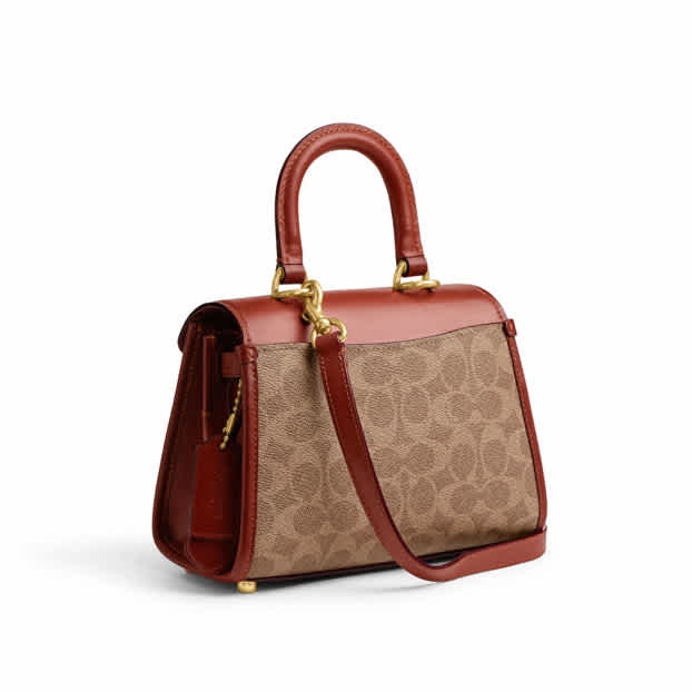 Coach Satchel Crossbody  Brown Handbag-1