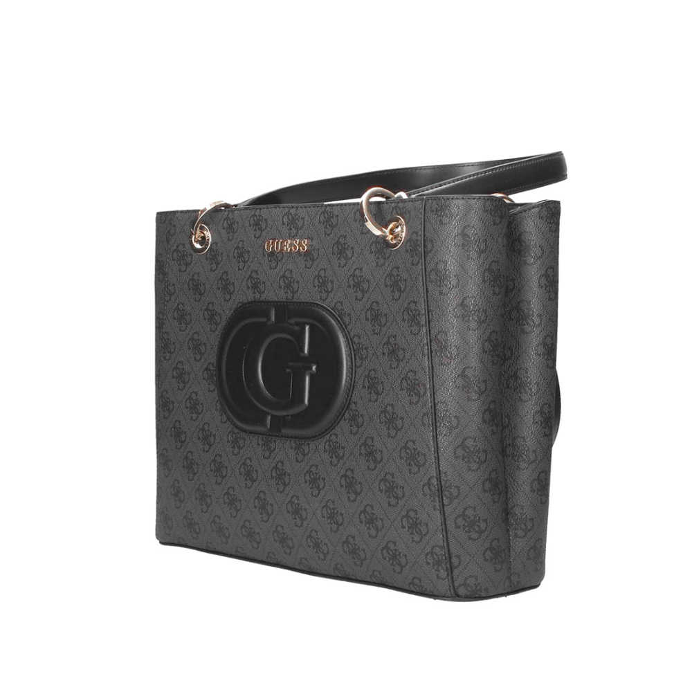 Guess Noelle Charcoal Shoulder Bag-thumb-2