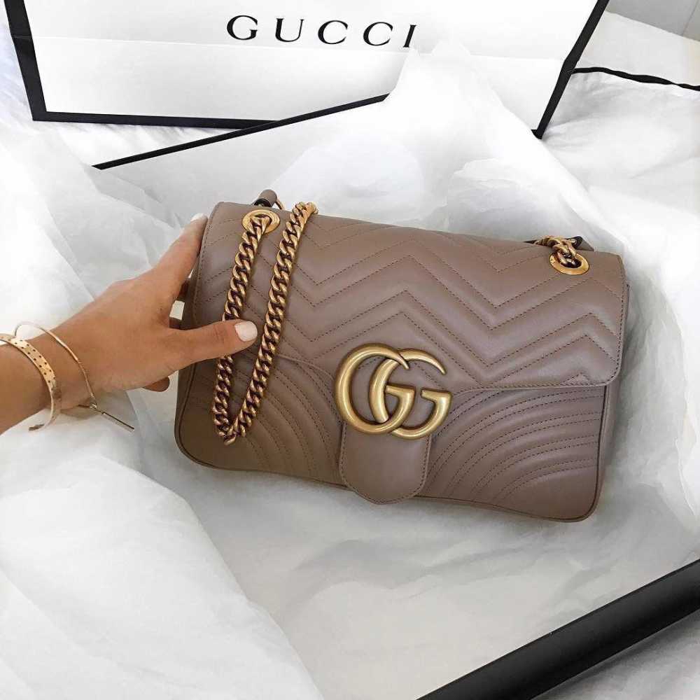 Gucci GG Marmont small Beige shoulder bag