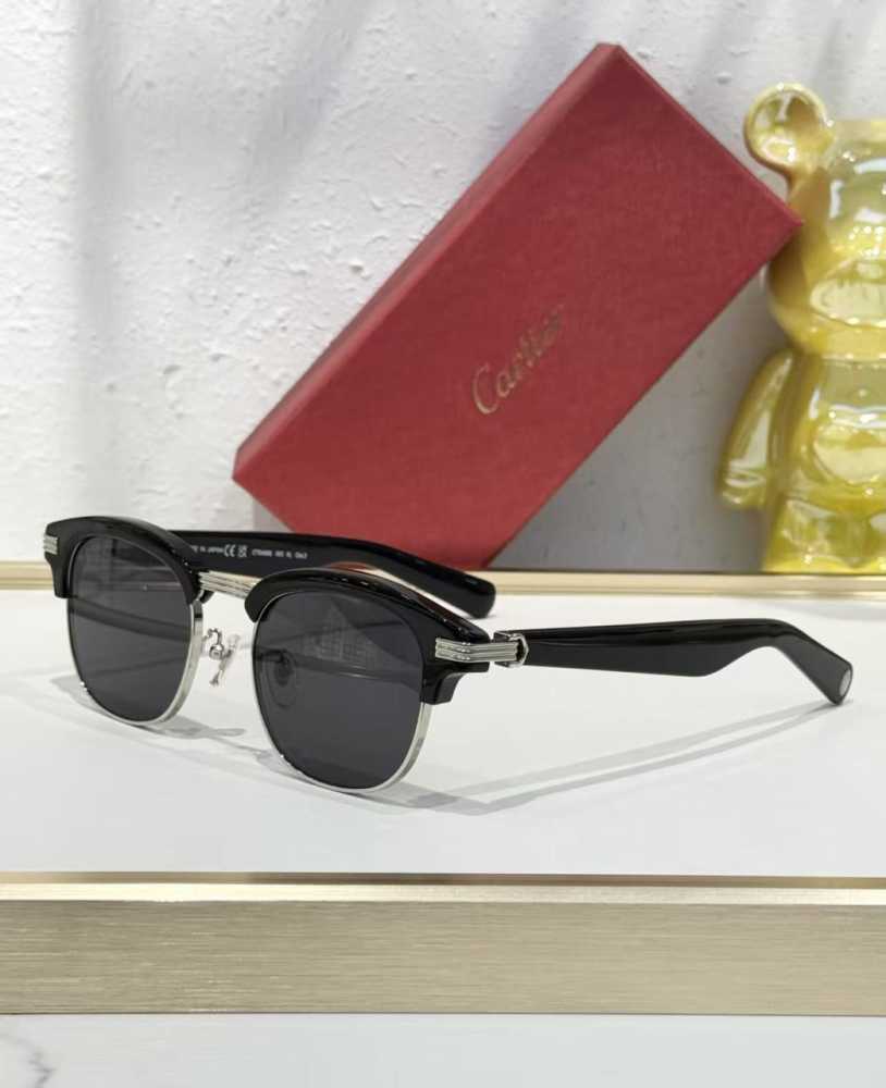 Cartier Black/silver Luxury Sunglasses