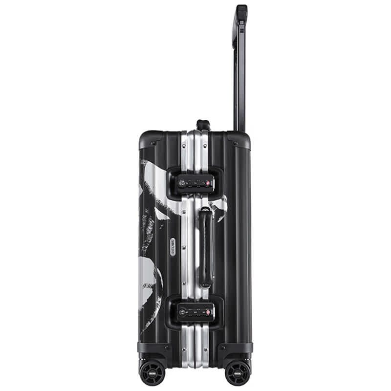 Rimowa Black Yue Minjun Limited Edition Premium Cabin Trolley Bag-thumb-1