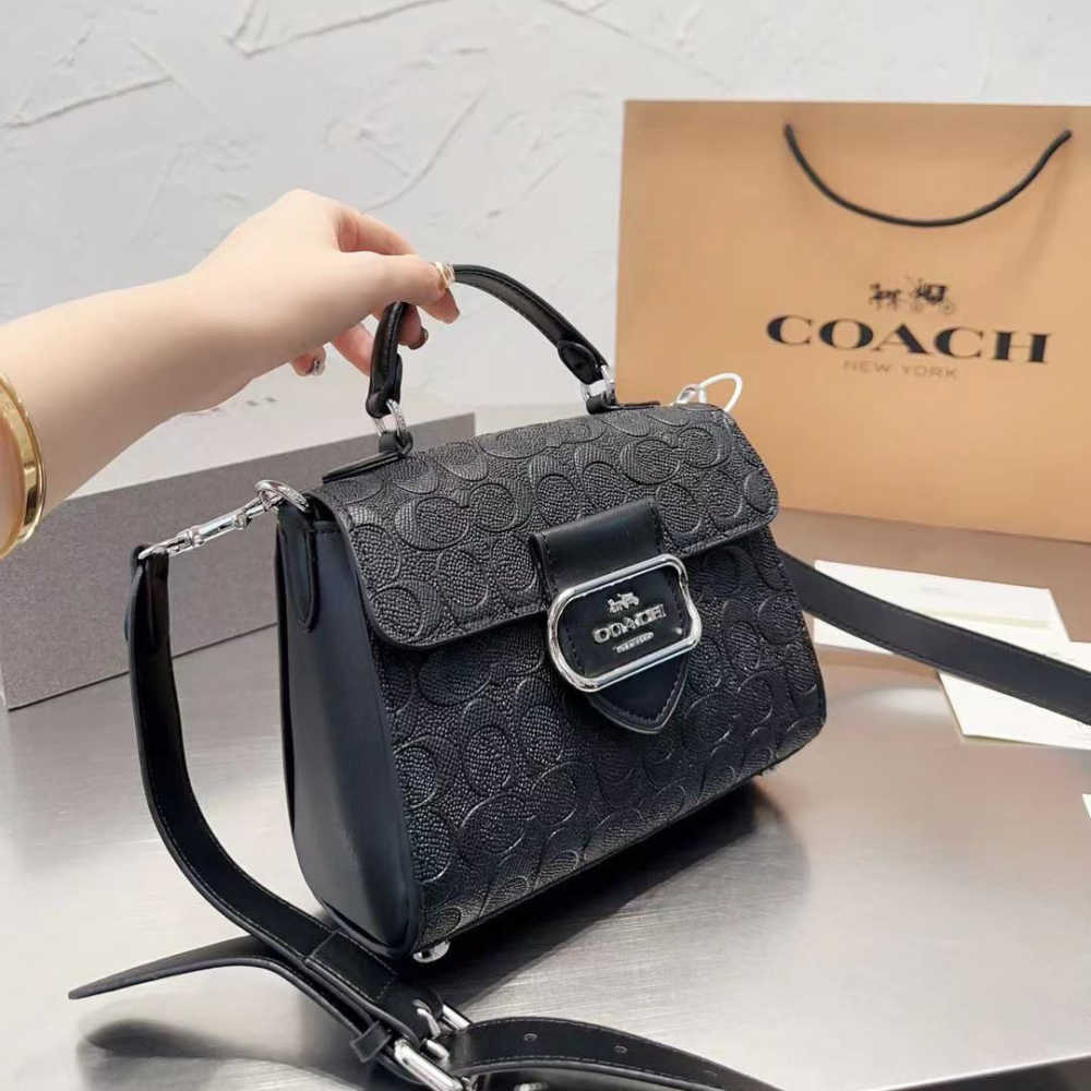 Coach Morgan Top Handle Satchel In Signature Leather Bag