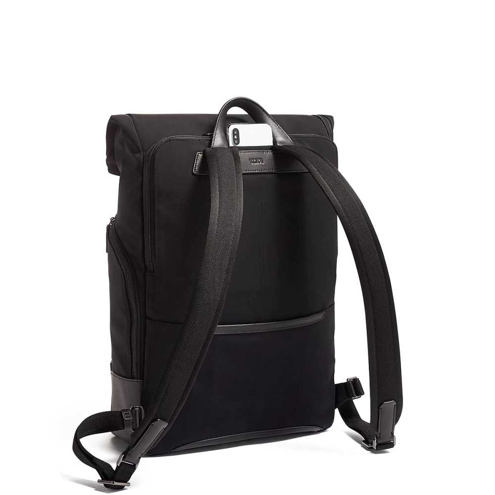 Tumi Osborn Roll Top Backpack Black-1