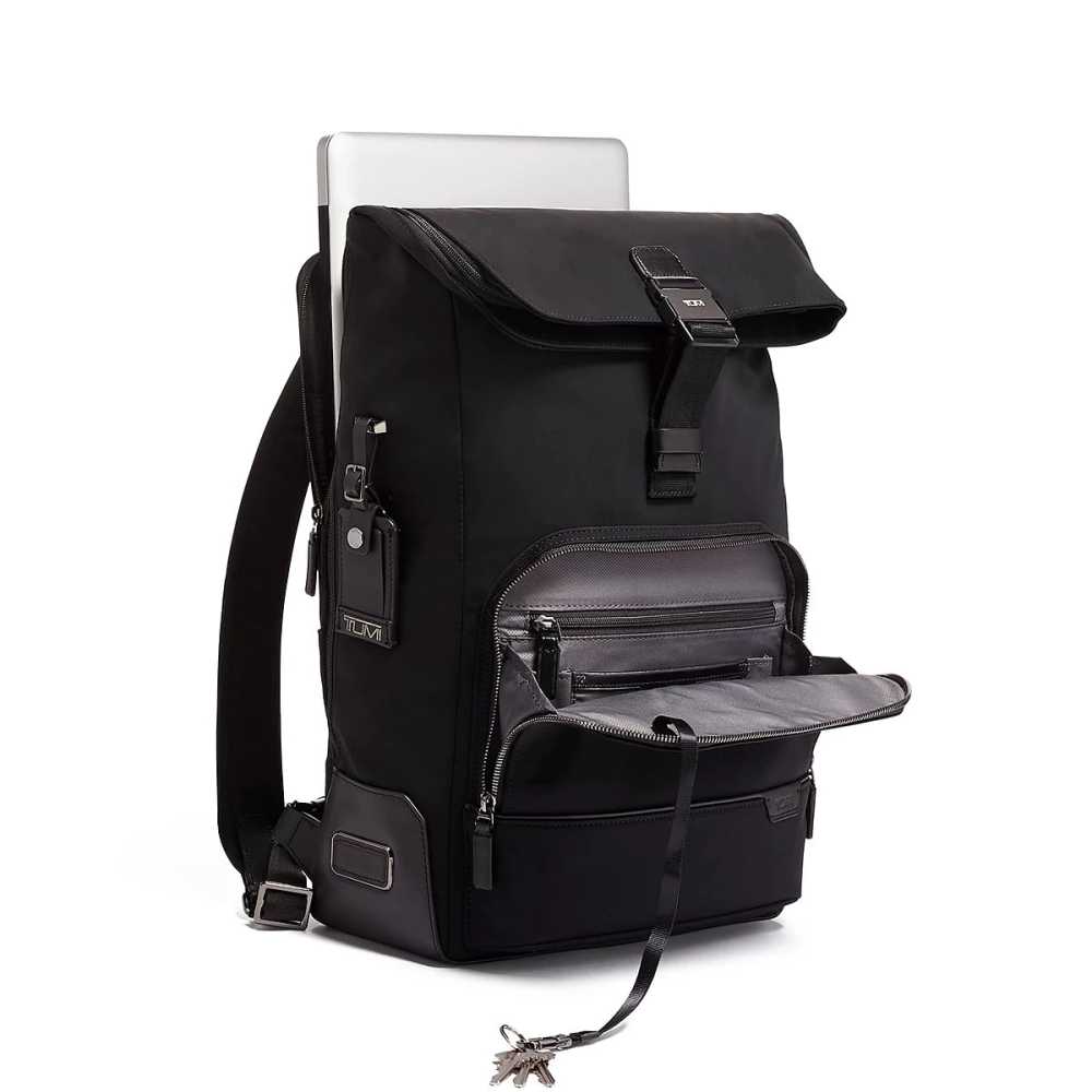 Tumi Osborn Roll Top Backpack Black-2