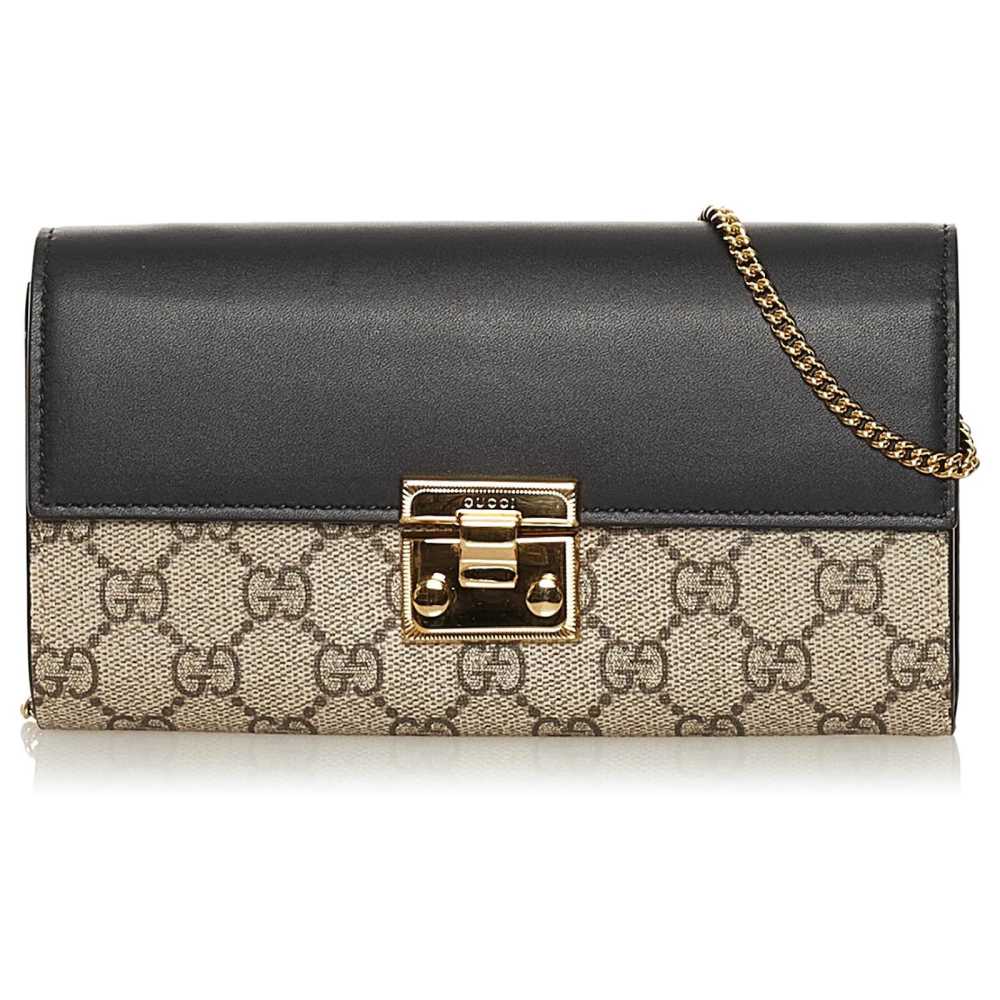 Gucci GG Marmont bi-color wallet on chain-0