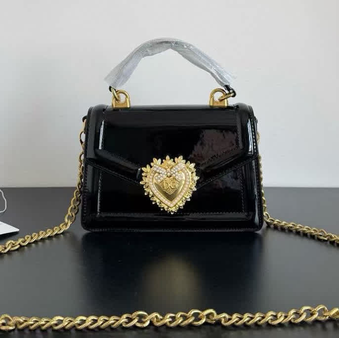 Dolce & Gabbana Nappa leather DG Girls Black shoulder bag